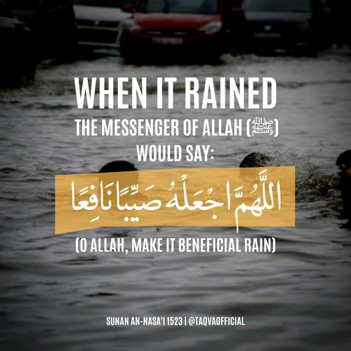 تفسير حلم المطر عند الإسلام